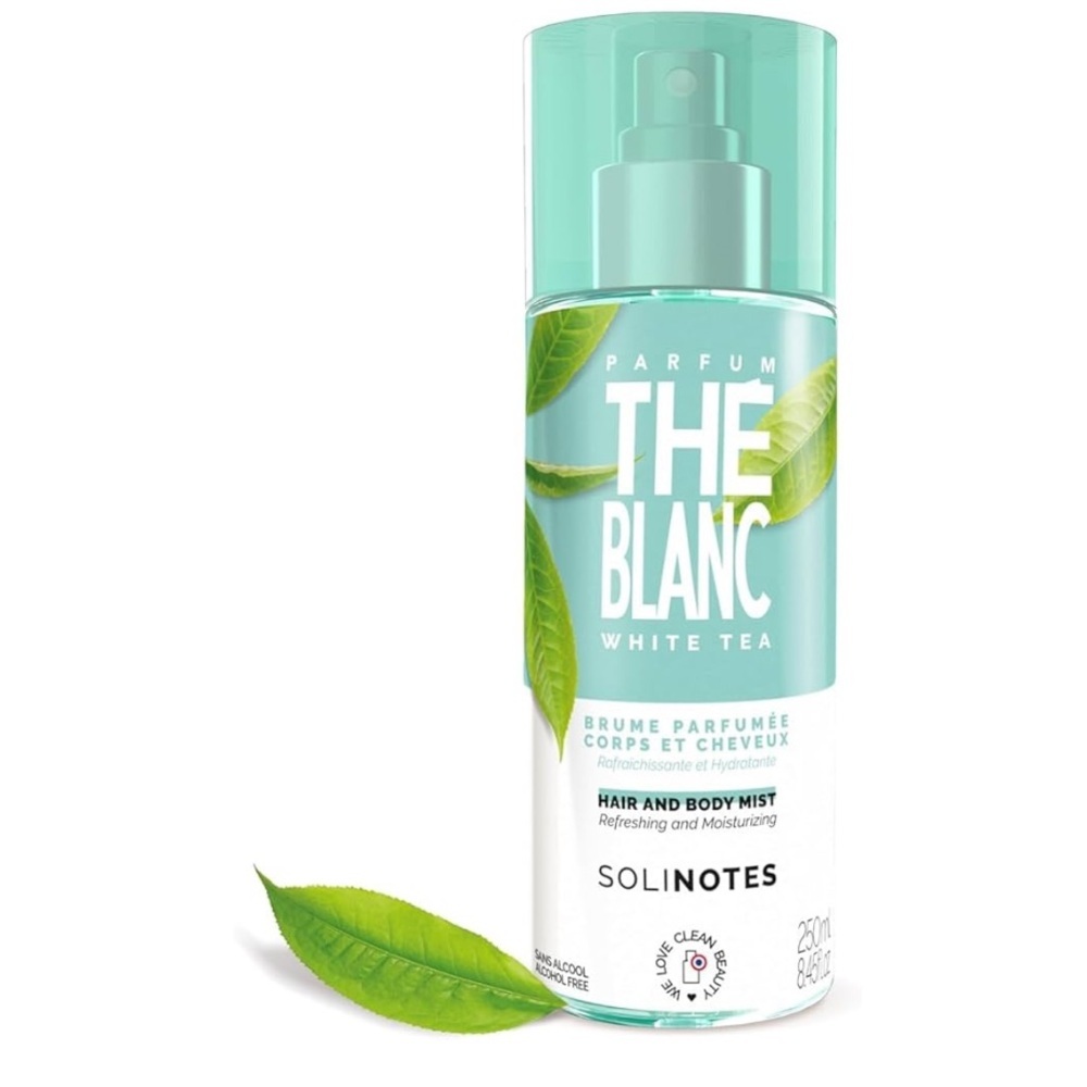 Solinotes White Tea Hair & Body Mist | Alcohol-Free, Cruelty-Free (8.45 fl oz)